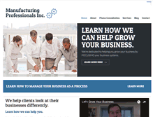 Tablet Screenshot of manufacturingprofessionalsinc.com
